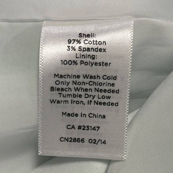 Talbots Pencil Skirt Women 10p Green Tropical Hawaii Cotton Stretch Cruise Beach - Picture 8 of 10